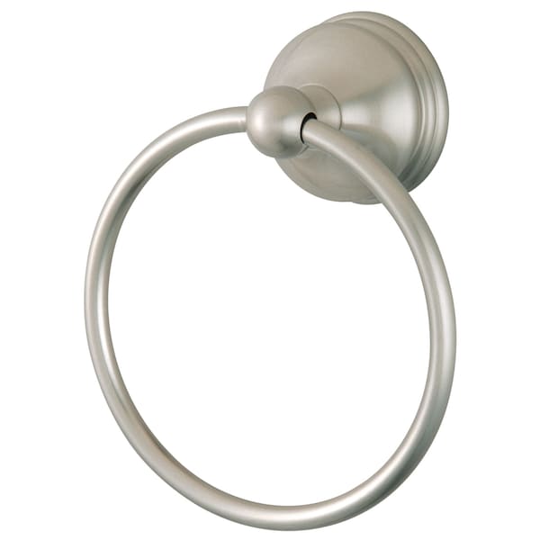 Vintage Towel Ring, Brushed Nickel